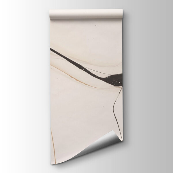 Black and tan paint on a white surface Black and tan paint on a white surface