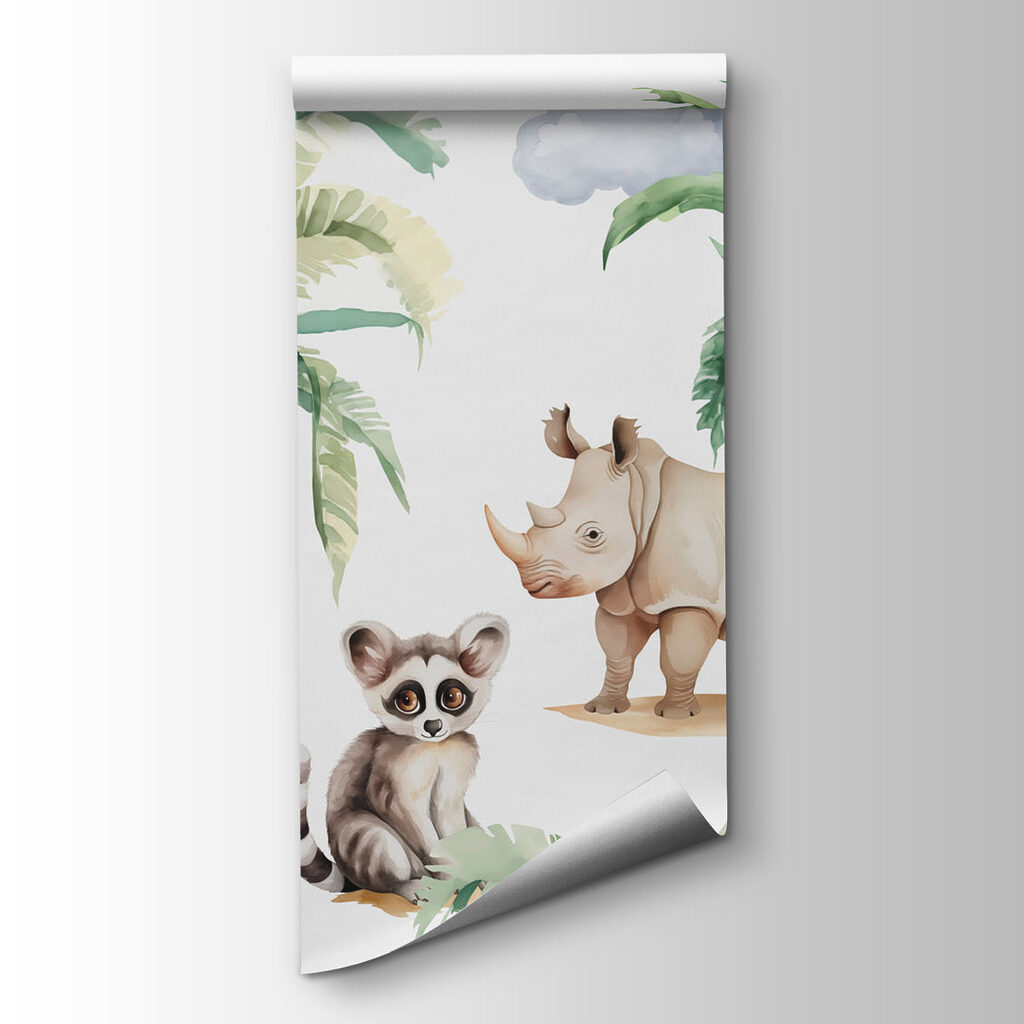 Group of animals in a forest