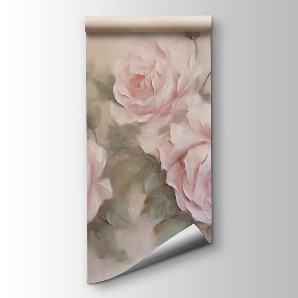 Painting of pink roses