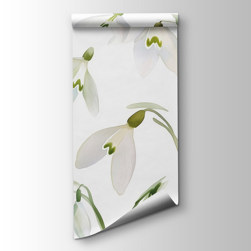 Pattern of white flowers