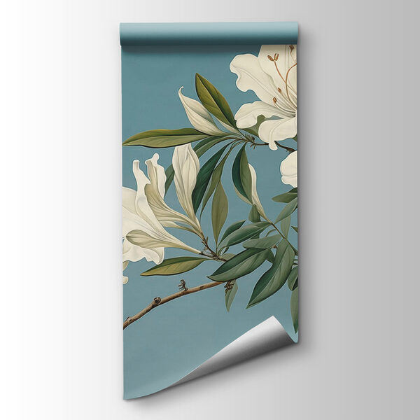 White flowers on a branch White flowers on a branch