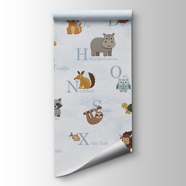 Group of animals with letters