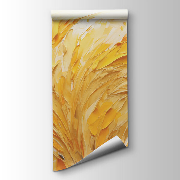 Yellow and white painting