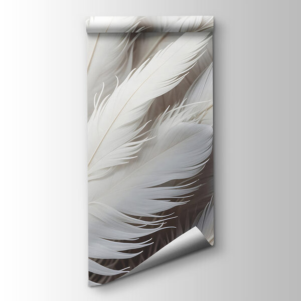 Group of white feathers