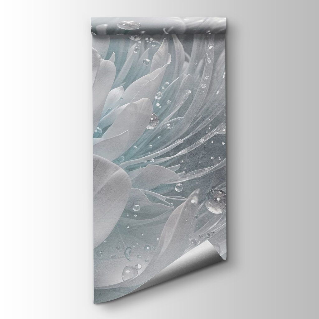 Delicate petals with morning dew