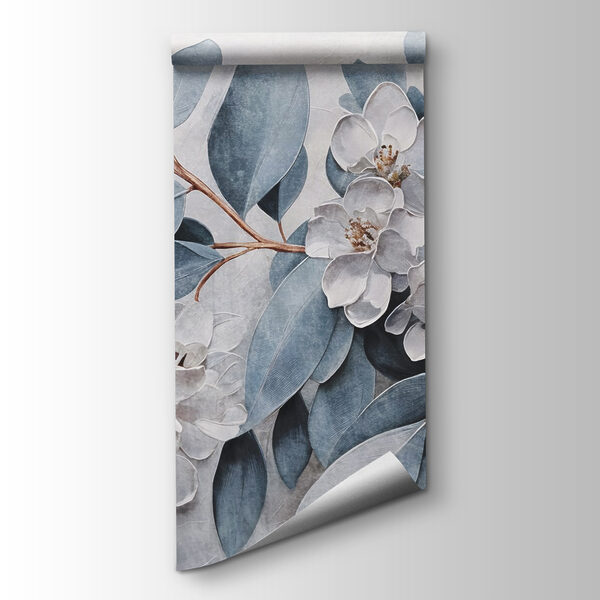 Painting of flowers and leaves