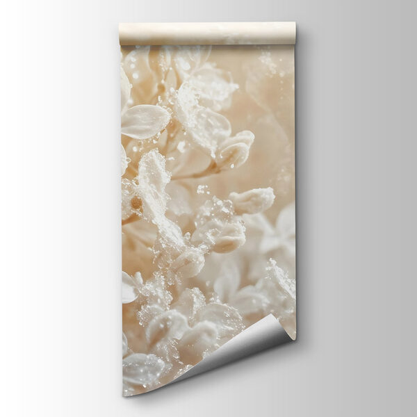 Delicate petals embrace morning dew