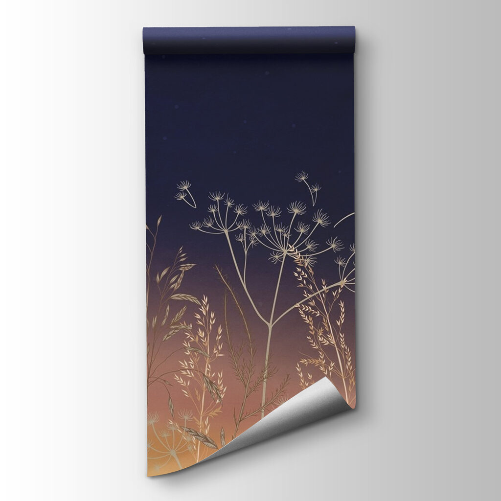 Field of grass and flowers