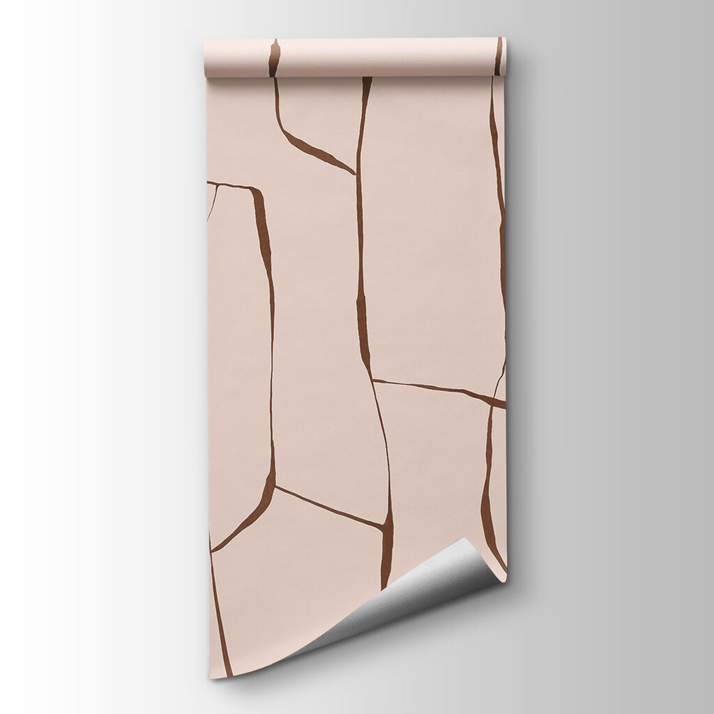 Cracked pattern in soft hues