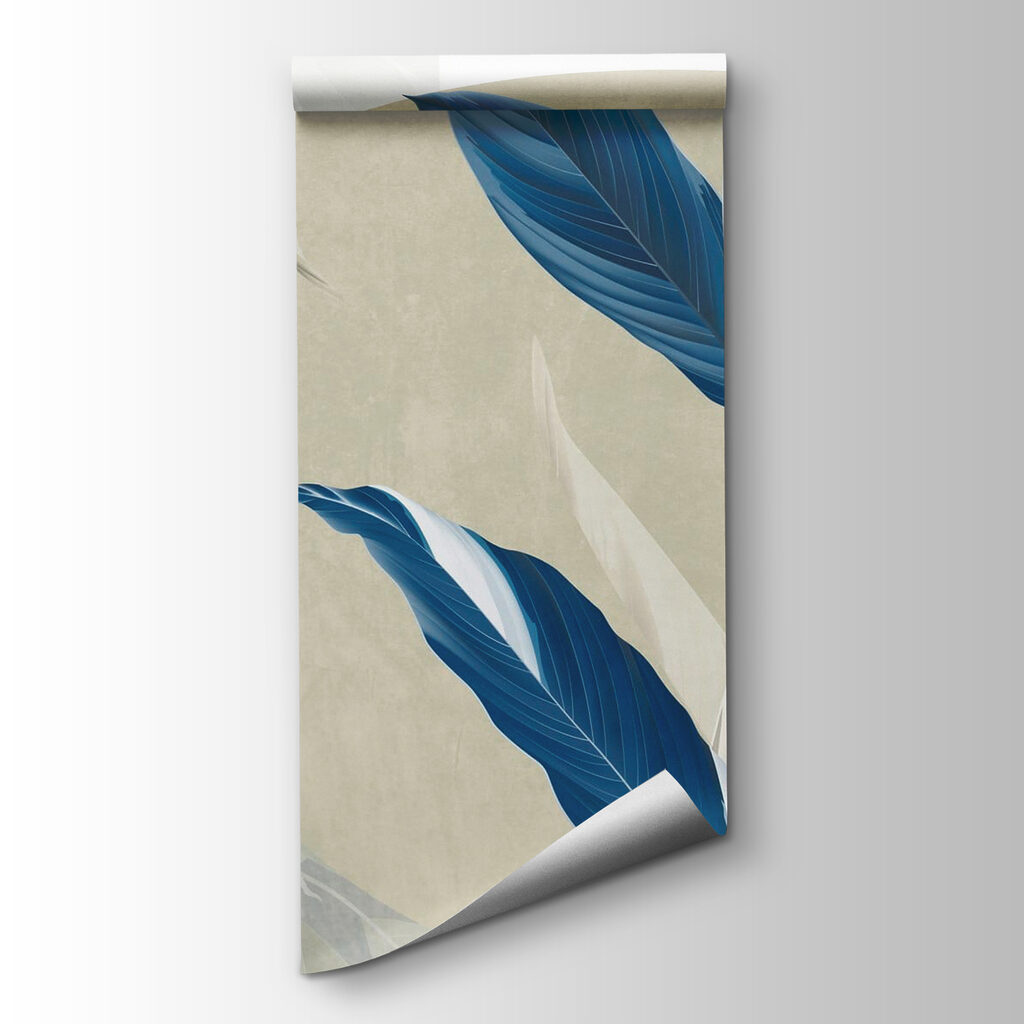 Serene leaves in calming hues