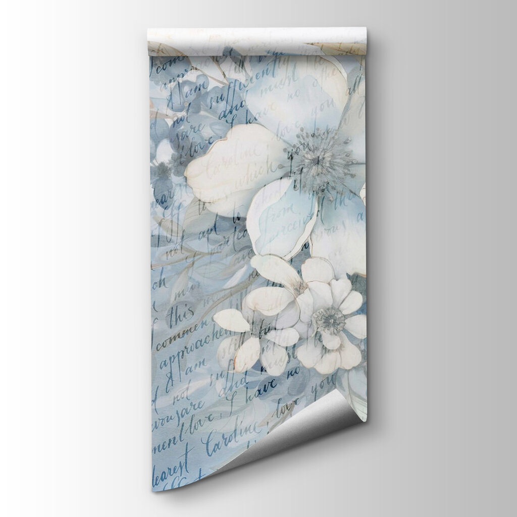 Painting of flowers and leaves