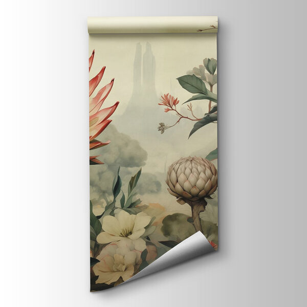 Painting of flowers and plants