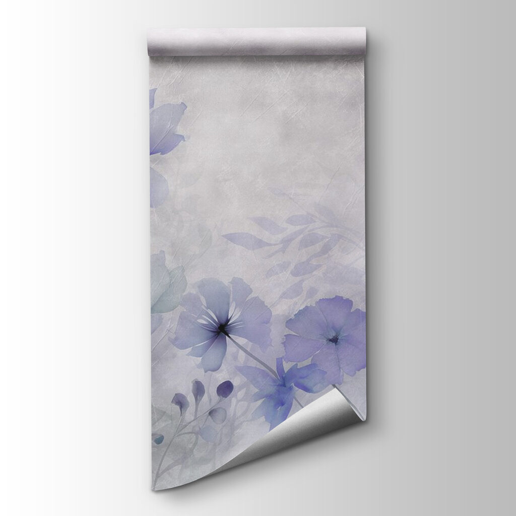 Painting of flowers on a white background