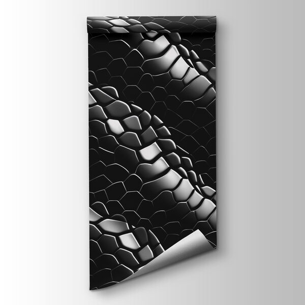 Dynamic abstract pattern in dark hues