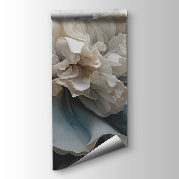 White flower with ruffles