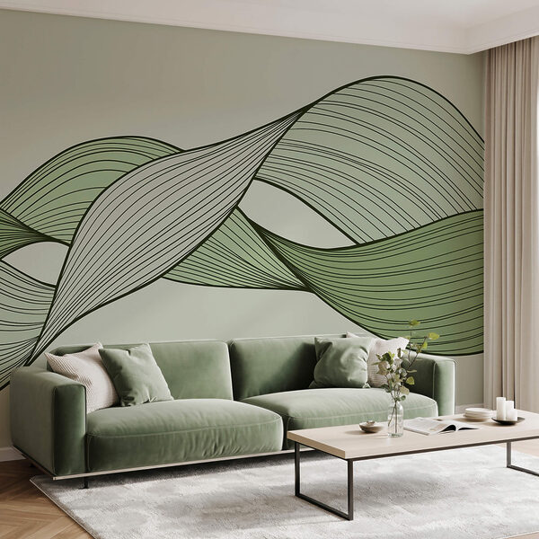 Zelené a černé vlnovky