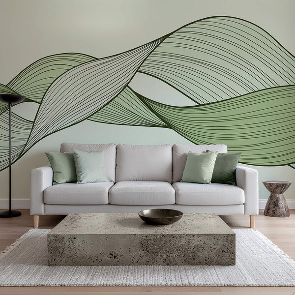 Zelené a černé vlnovky