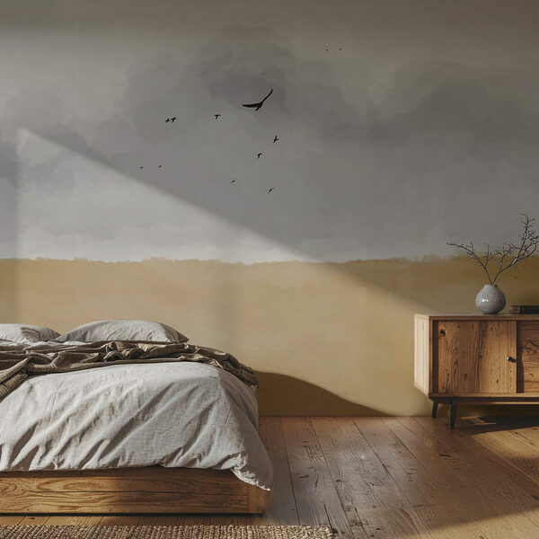 Pták letící po obloze