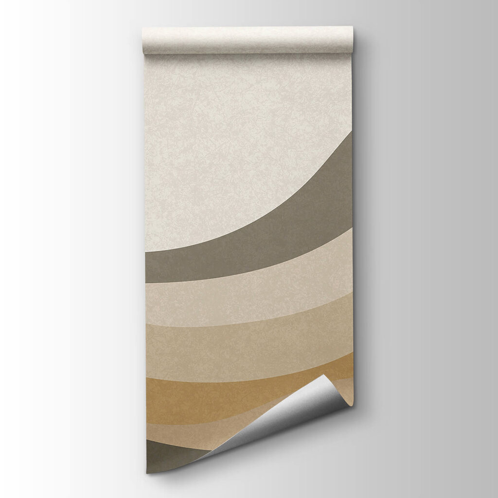 Brown and grey wavy lines