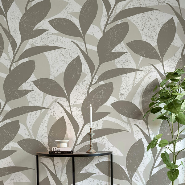 Vzor listů na bílém pozadí