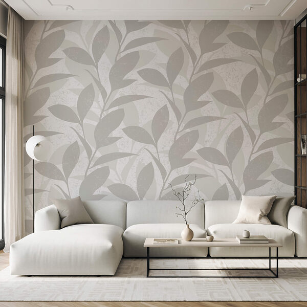 Vzor listů na bílém pozadí