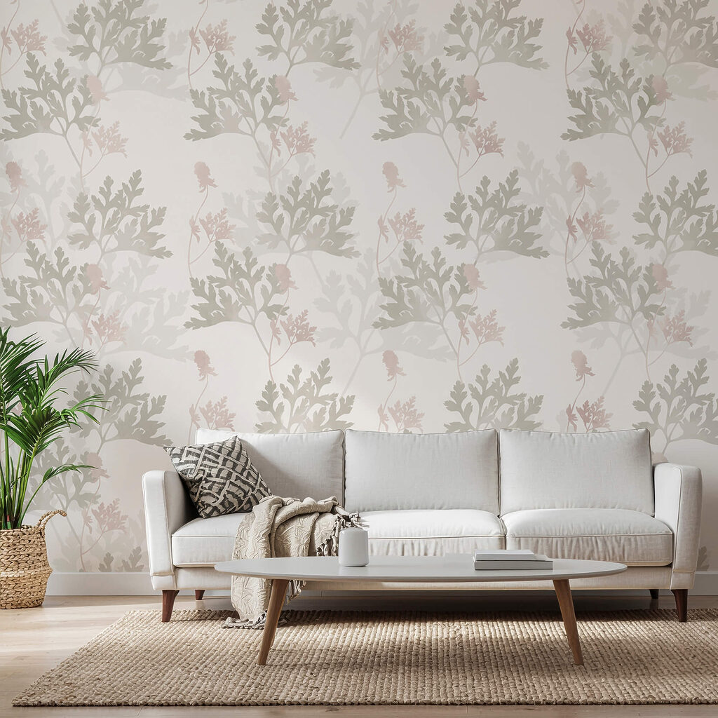 Vzor listů a květů