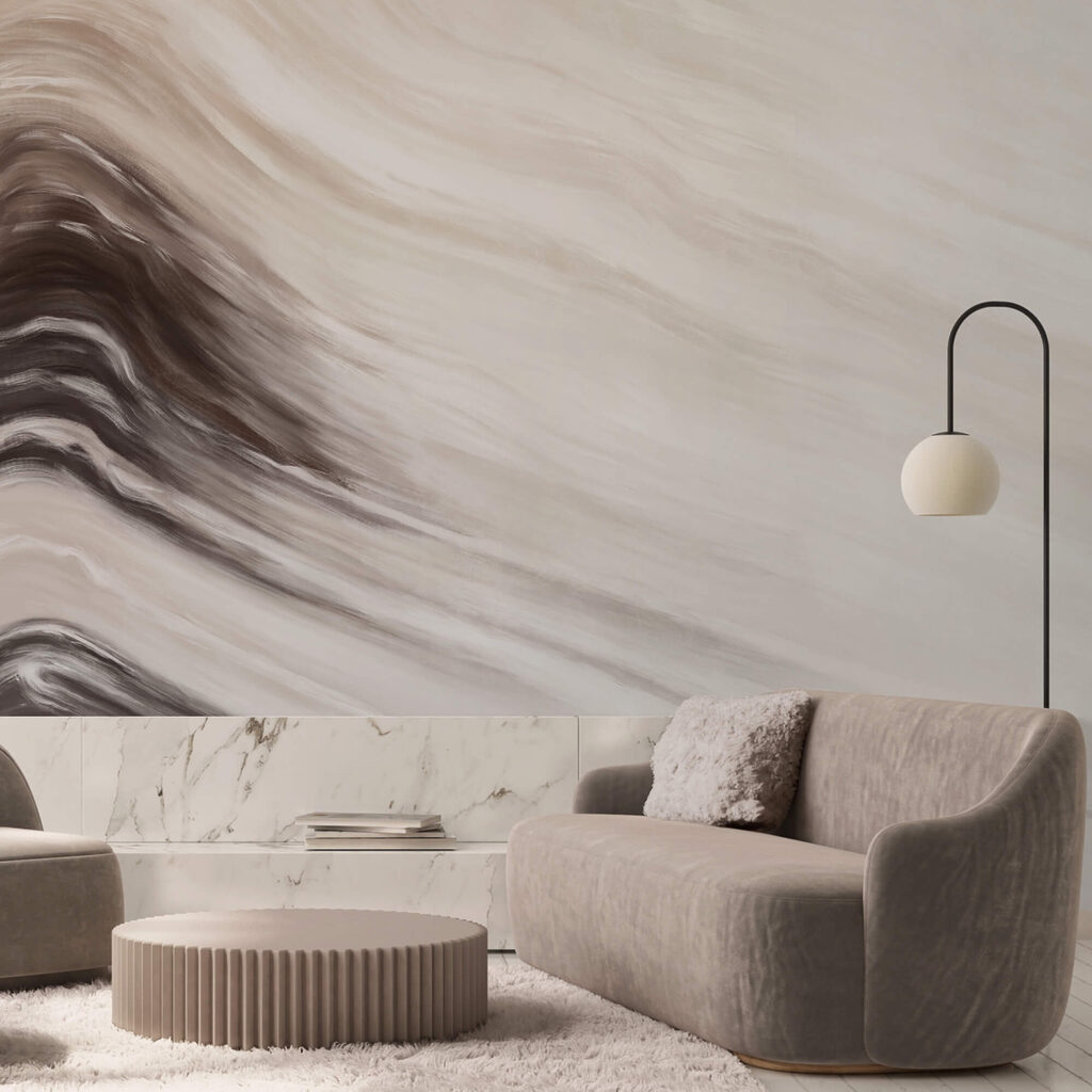 Abstraktní vlny v jemných odstínech