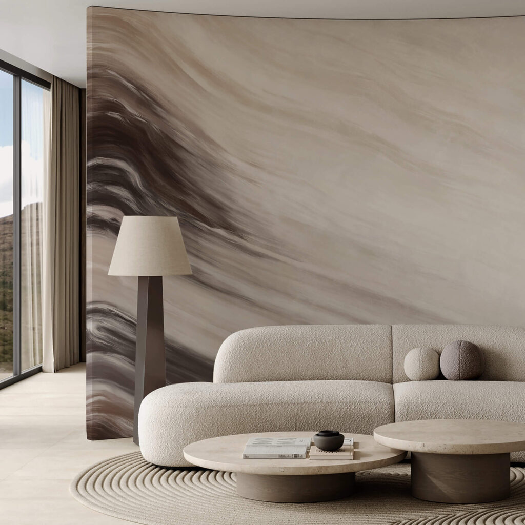 Abstraktní vlny v jemných odstínech