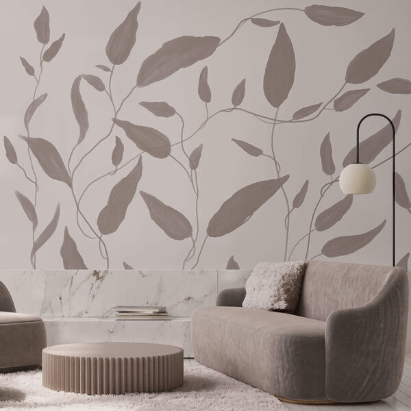 Kresba listů na bílém pozadí