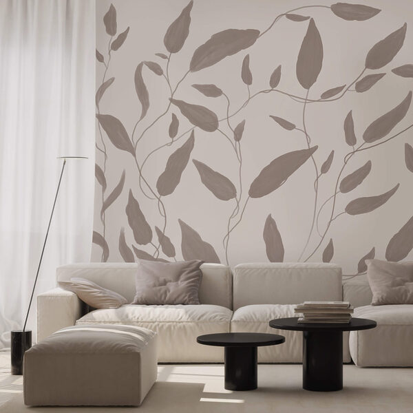 Kresba listů na bílém pozadí