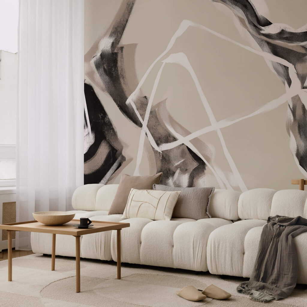 Vrstvené linie v jemných tónech