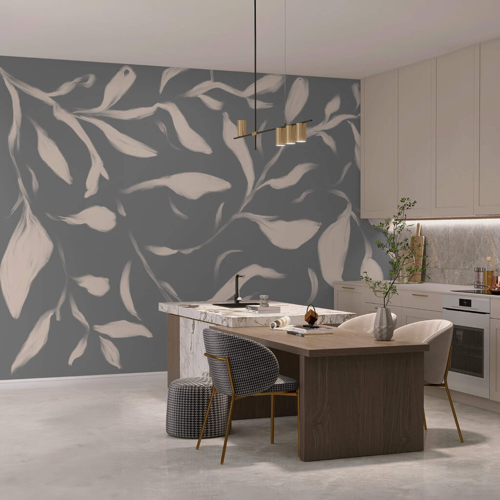 Jemné listy na měkkém pozadí