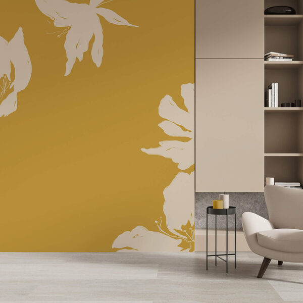 Květinový vzor na teplém pozadí