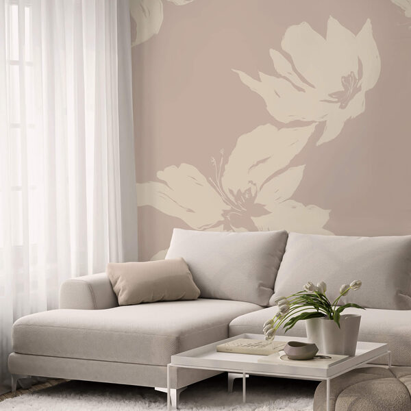 Jemné květinové vzory na decentním pozadí