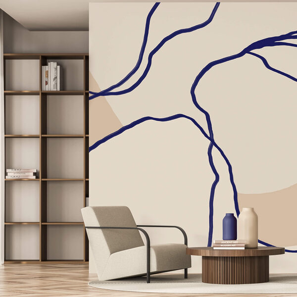 Plynulé linie na měkkém pozadí