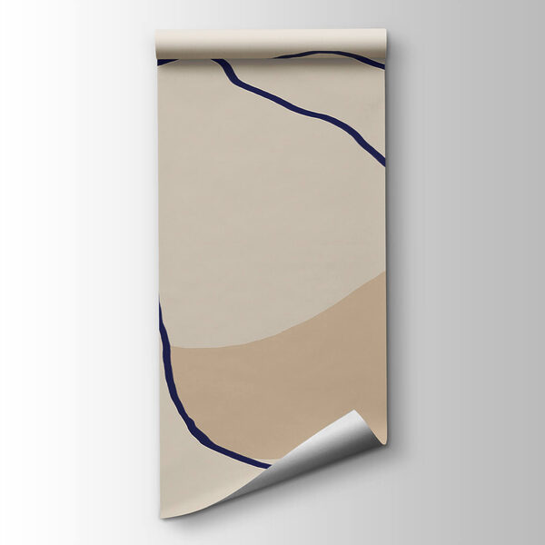 Flowing Lines on Soft Background