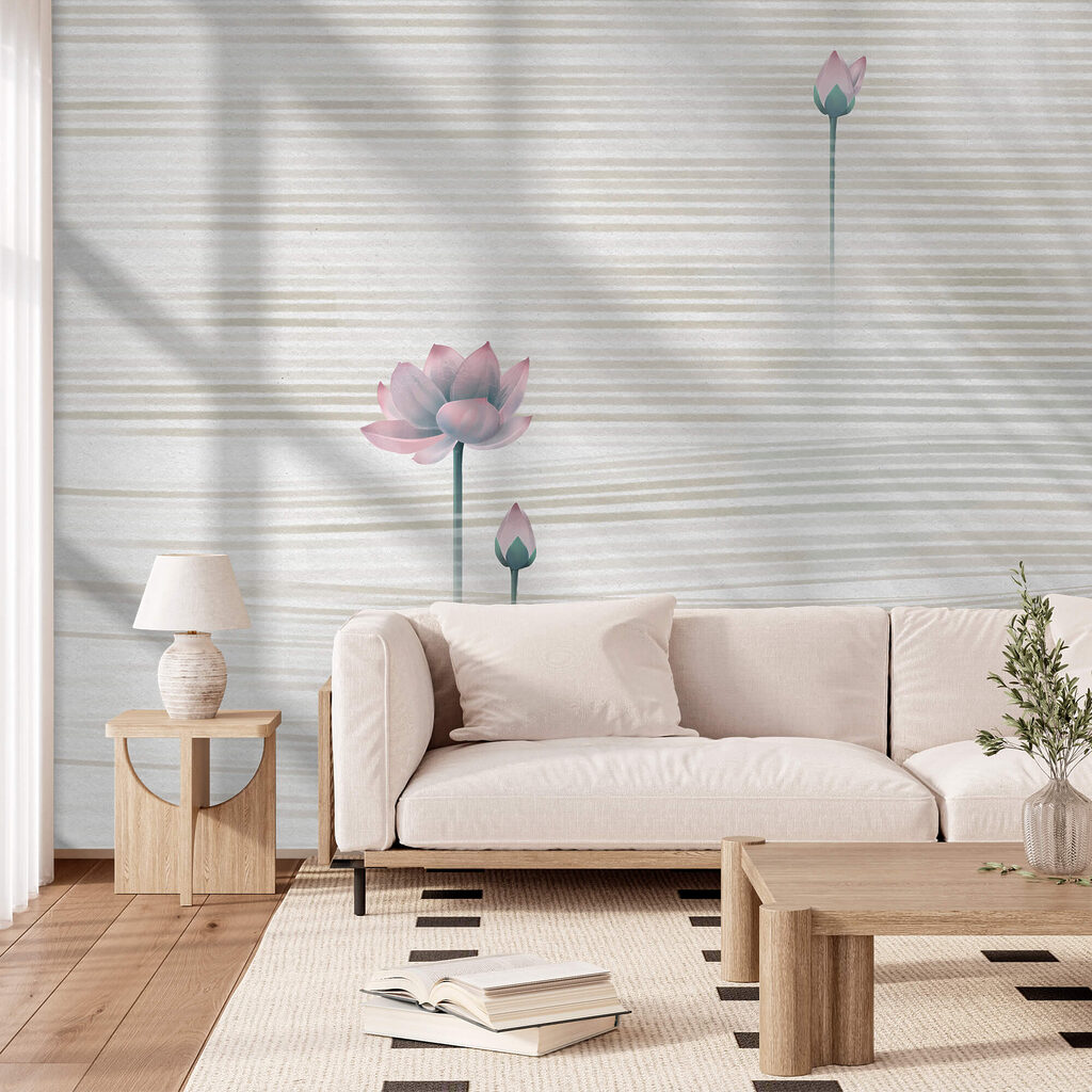 Klidné květy na jemných vlnách