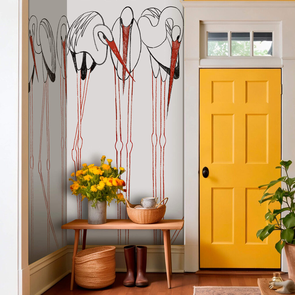 Skupina ptáků s dlouhýma nohama