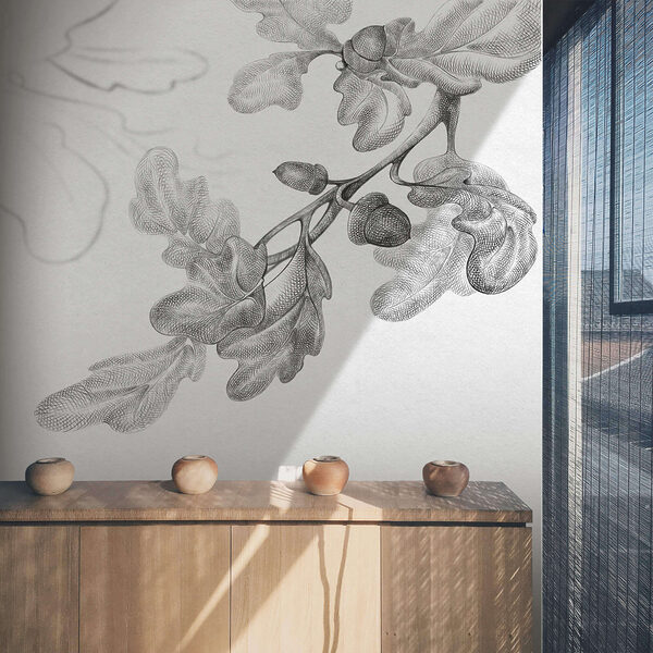 Kresba větve s listy