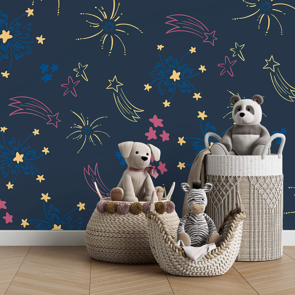 Vzor ohňostrojů a hvězd