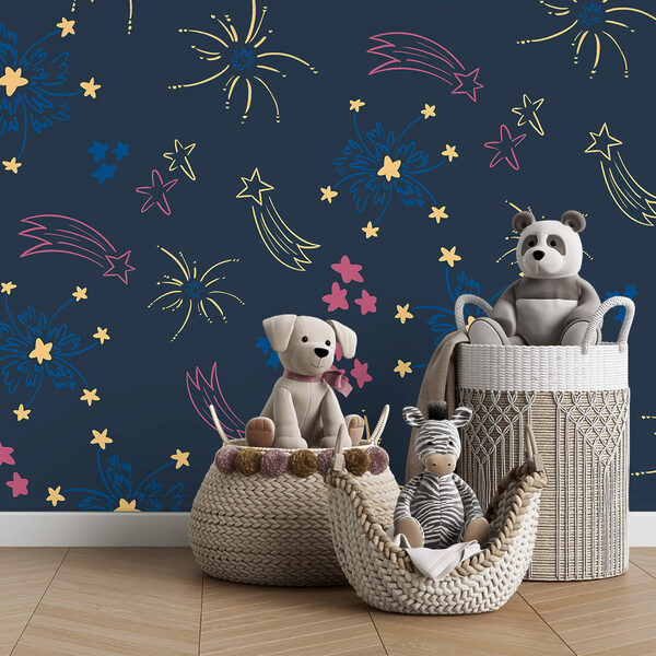 Vzor ohňostrojů a hvězd