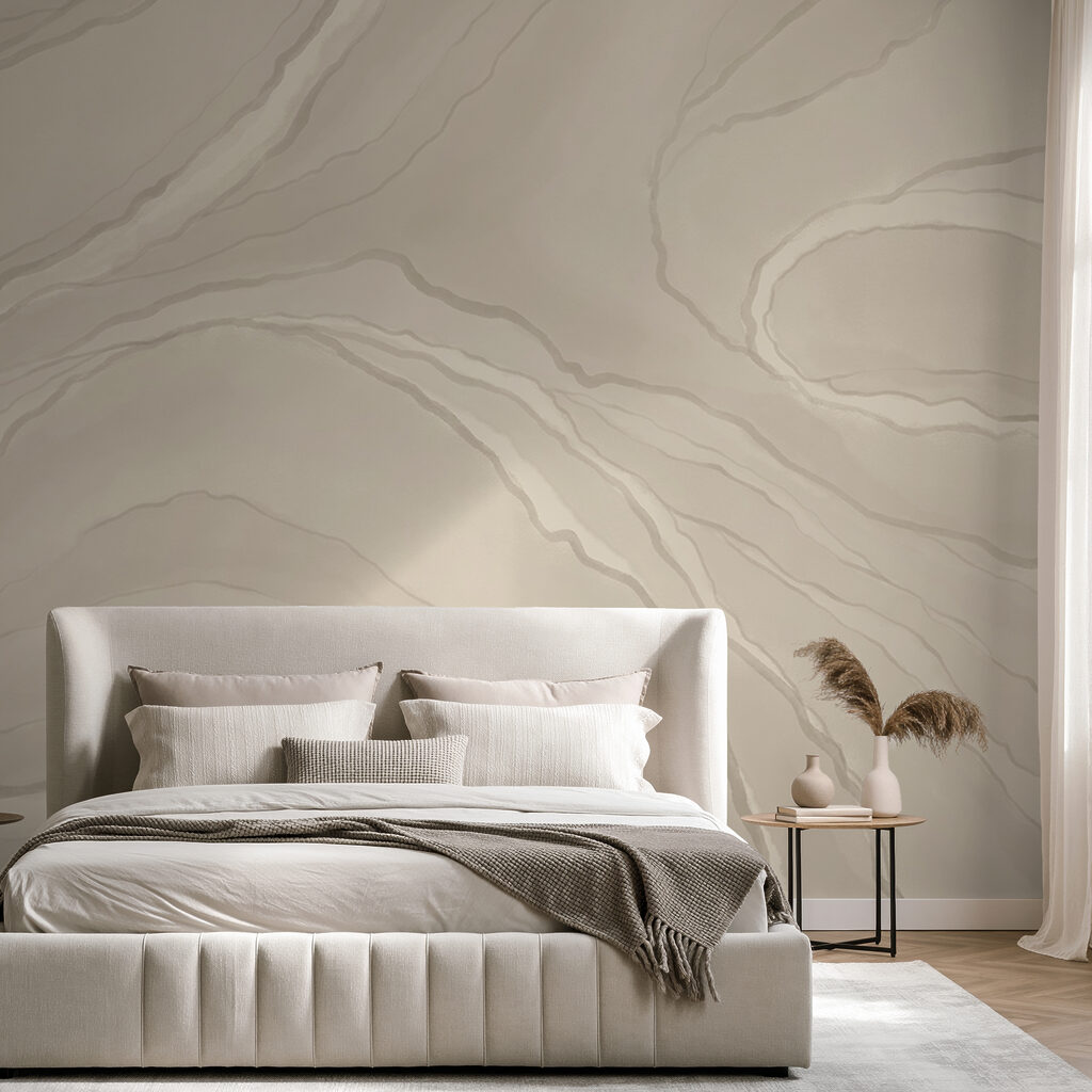 Bílá a šedá plocha s čarami