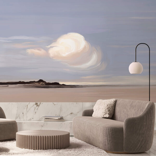 Bílý mrak na obloze