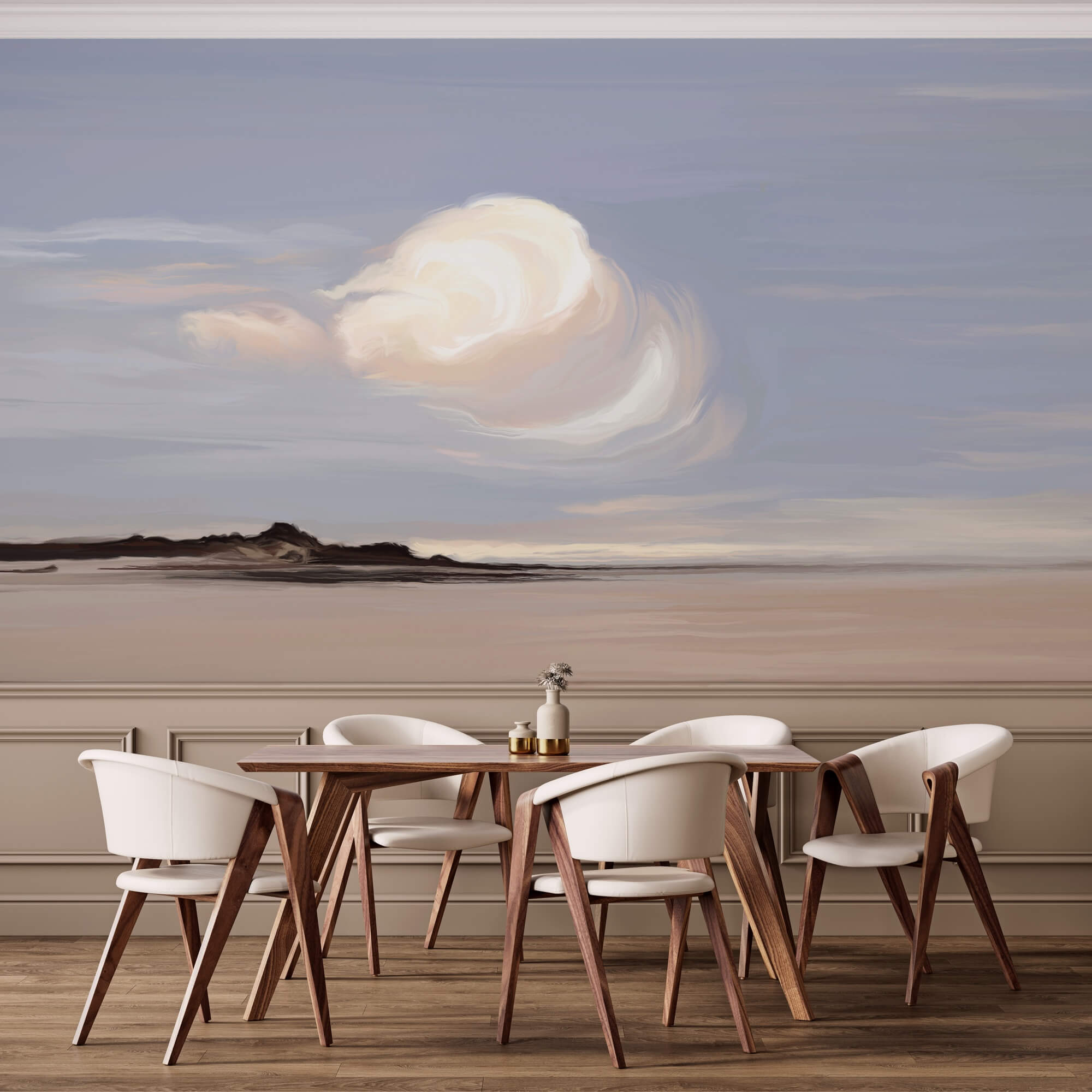 Bílý mrak na obloze