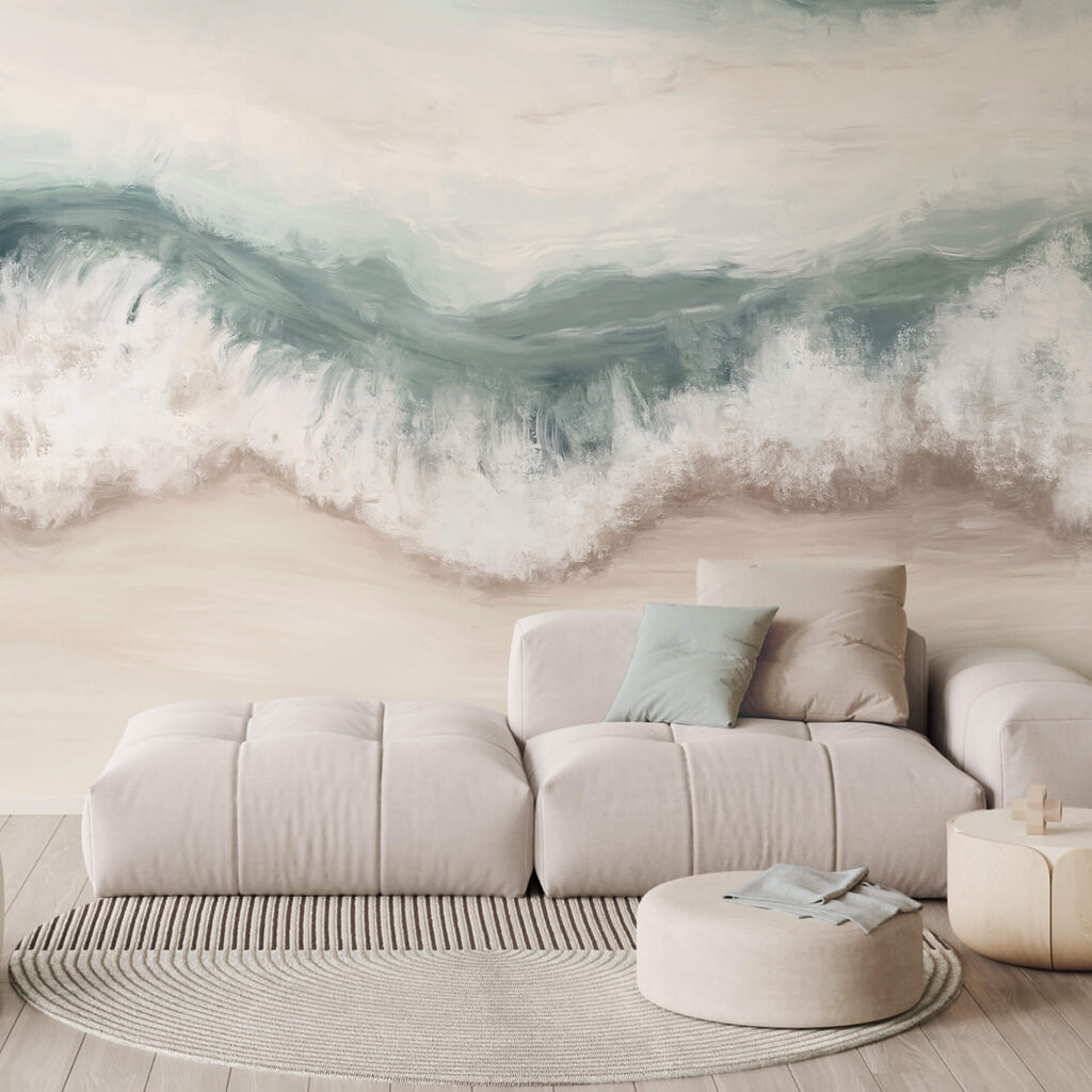 Vlna narážející na pláž