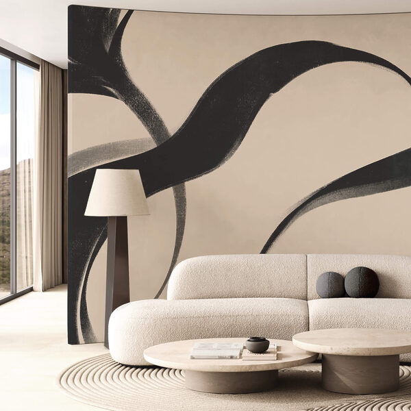 Černobílý obrázek vln