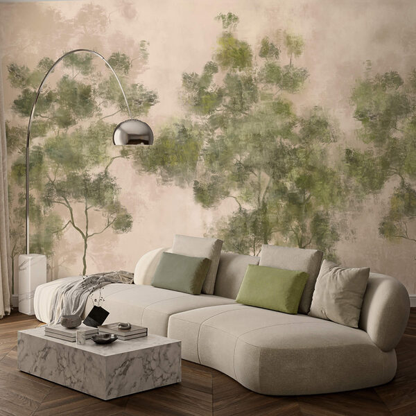 Skupina stromů se zelenými listy