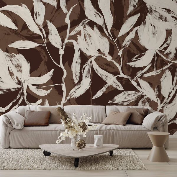 Plynoucí listy v jemných monochromatických tónech