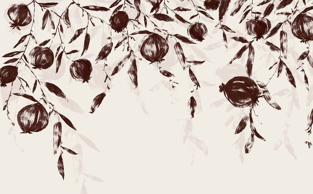 Painting of fruit on a branch