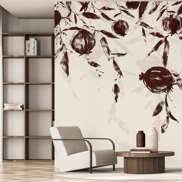 Malba ovoce na větvi